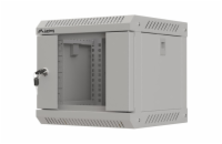 LANBERG RACKOVÁ SKŘÍŇ 10" NÁSTĚNNÁ 4U/300X300 (FLAT PACK) S PROSKLENÝMI DVEŘMI ŠEDÁ