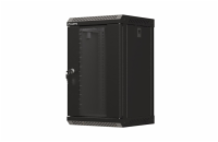 LANBERG RACKOVÁ SKŘÍŇ 10" NÁSTĚNNÁ 9U/300X300 (FLAT PACK) S PROSKLENÝMI DVEŘMI ČERNÁ