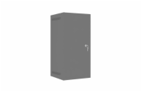 LANBERG RACKOVÁ SKŘÍŇ 10" NÁSTĚNNÁ 12U/280X310 PRO VLASTNÍ MONTÁŽ S KOVOVÝMI DVEŘMI ČERNÁ-FLAT PACK
