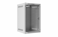 LANBERG RACKOVÁ SKŘÍŇ 10" NÁSTĚNNÁ 9U/280X310 (FLAT PACK) S PROSKLENÝMI DVEŘMI ŠEDÁ