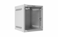 LANBERG RACKOVÁ SKŘÍŇ 10" NÁSTĚNNÁ 6U/280X310 (FLAT PACK) S PROSKLENÝMI DVEŘMI ŠEDÁ