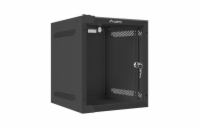 LANBERG RACKOVÁ SKŘÍŇ 10" PRO MONTÁŽ NA STĚNU 6U/280X310 (FLAT PACK) S PROSKLENÝMI DVEŘMI ČERNÁ