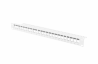 LANBERG PATCH PANEL BLANK 24 PORTŮ 1U PRO MODULY KEYSTONE ŠEDÝ