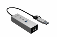 i-tec USB-C/USB-A Metal HUB 3 (2x USB-C, 1x USB-A) Port + 2.5GLAN