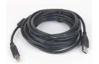 GEMBIRD Kabel USB 2.0 A-B propojovací 1,8m Premium (černý, ferit, zlacené kontakty)