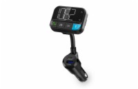 Nedis CATR1024BK - FM transmitter do auta | Reproduktor | 2.00 " | Bluetooth® | PD 20 W/QC 3.0 | Google Assistant / Siri