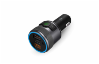 Nedis CATR3024BK - FM transmitter do auta | Reproduktor | 1.00 " | Bluetooth® | PD 18 W/PD 24 W | Google Assistant/Siri