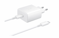 Samsung Cestovní Nabíječka 45W + Datový Kabel USB-C/USB-C (Bulk) – bílá Výkonná Samsung 45W nabíječka s USB-C a podporou Super Fast Charging zajistí rychlé a bezpečné dobíjení vašich zařízení. Díky t