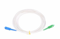 SC/APC - SC/UPC simplex 5m arm.bílý 3mm B3 LSZH
