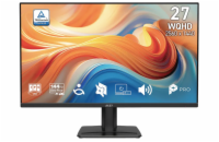 MSI PRO MP275Q E14/ 27"/ 2560x1440/ IPS/ 4ms/ 144Hz/ 300cd/m2/ 1500:1/ HDMI/ DP/ VESA/ černý
