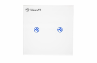 Tellur WiFi Smart Spínač, 2 porty, 1800 W, 10 A, bílý