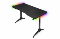 Connect IT NEO+ herní stůl s RGB podsvícením - černá Connect IT NEO+ XL herní stůl s RGB podsvícením nabídne prostornou desku, stabilní konstrukci a 20 světelných módů. Díky ergonomii, kabelovým průc