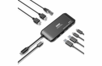 PORT CONNECT Cestovní dokovací stanice USB-C, 2×4K, 7portů, PD100W