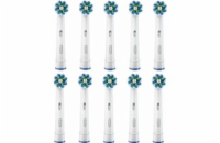 Oral-B Cross Action, náhradní hlavice 10 ks, bílé, oscilačně-rotační technologie, efektivní odstranění plaku