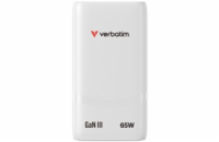 VERBATIM GaN Nabíječka Fold  n  Go 65W, 2xUSB-C, bílá
