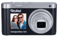 Rollei Compactline 12x/ 64 MPix/ 12x zoom/ 2,8 IPS LCD/ 4K UHD video/ Stabilizace/ Černý