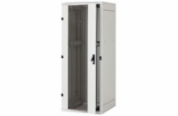 TRITON 19" stojanový rozvaděč 15U 800x800, nosnost 800 kg, skleněné dveře, svařovaný, šedý