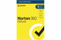 Norton 360 DELUXE 50GB + VPN 1 lic. 5 lic. 2 roky - ESD (21435535) NORTON 360 DELUXE 50GB +VPN 1 uživatel pro 5 zařízení na 2 roky - ESD