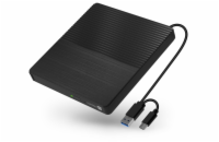 CONNECT IT 3v1 SlimDrive Externí CD/DVD mechanika USB-C/A