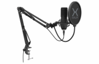 Krux mikrofon Edis 1000 / USB / rameno / montáž na stůl / černý