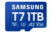 Samsung T7/Micro SDXC/1TB/UHS-I U3 / Class 10/Modrá