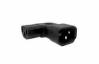Adaptér úhlový na stranu IEC C13 na IEC C14 napětí 230V, 10A