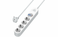 COLORWAY Prodlužovací napájecí přívod/ 4x Schuko/ 2x USB-C 20W/ 2x USB-A/ kabel 2m