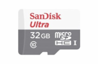 SanDisk MicroSDHC karta 32GB Ultra (R:100/W:100 MB/s, UHS-I, C10) + adaptér