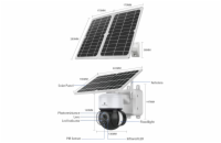 Viking solární outdoorová HD kamera HDs02 4G, bílá