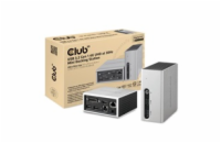 Club3D Dokovací stanice USB-A 8v1, 1xHDMI, 1xDVI, 4xUSB, 1xRJ45, 1x3.5mm, šedá
