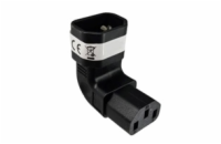 Adaptér vertikálně úhlový IEC C13 na IEC C14 napětí 230V, 10A