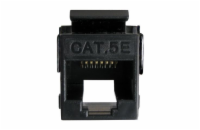 DATACOM UTP Keystone Cat5e černý Dual Slim zadní zářez