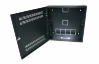 XtendLan WER-541555U4-BL XtendLan Rozvaděč 540x150x550, černý, uchycení pro zařízení 19" (2U + 4U), na zeď