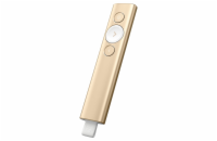 LOGITECH Spotlight Presentation remote control 3 buttons gold