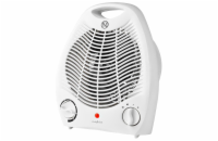 NEDIS horkovzdušný ventilátor/ termostat/ 2 tepelné režimy/ nastavení chladného vzduchu/ ochrana proti převrácení/ bílý