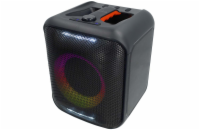 Nedis SPPT2450BK - Reproduktor Bluetooth® Party | 150 W | Rukojeť | Párty osvětlení | Ekvalizér | Černá / Oranžová