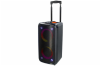 Nedis SPPT2480BK - Reproduktor Bluetooth® Party | 240 W | Rukojeť | Párty osvětlení | Ekvalizér | Černá / Oranžová