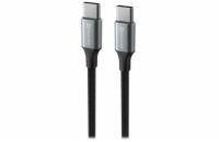SWISSTEN DATOVÝ KABEL TEXTILE II USB-C / USB-C 1,5 M ČERNÝ