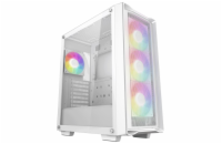 DEEPCOOL skříň CC560 MESH V2 / ATX / 4x120 mm fan ARGB / USB 3.0 / USB 2.0 / mesh panel / bílá