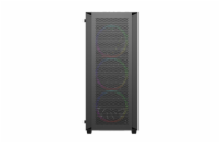 VeinX case BR15A Mid Tower, bez zdroje, 2x USB3.0, 1x USB2.0, 4x 120mm ARGB Fan, 1x ARGB Controller, černá