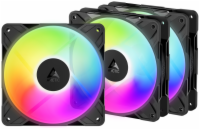 ARCTIC P12 Pro Reverse A-RGB (3pack) 120mm Case Fan with A-RGB - Reverse Impeller Design - FDB beari