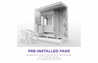 NZXT skříň H9 Flow dvoukomorová ATX / 3x140mm fan / 1x120mm / perforovaný top / proskl. bočnice, front / bílá