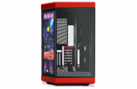 HYTE skříň Y70 Touch Infinite Black Cherry / 14,9" dotykový displej / levé a přední sklo / Riser PCIe 4.0 / bez zdroje