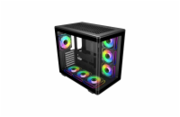 Cooler Master case Elite 600, ATX, Průhledná bočnice, 7x 120mm ARGB Fan, Černá
