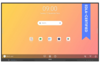 BENQ dotykový panel 75" RE7504A/ UHD 4K/8GB I 64GB /provoz 18/7/ HDMI/DP/ USB-C/LAN/ Android 14/40 dotykových bodů