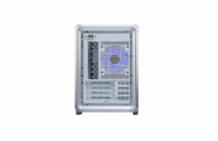 Cooler Master case MasterFrame 400 Mesh Silver, mATX, Průhledná bočnice, 1x 120 mm ARGB Fan, Střibrná