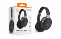 Bluetooth sluchátka ALIGATOR ANC BASS AH05BS, černo-stříbrná