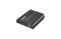 XtendLan HDMI přenos po LAN, pouze přijímač, UDP/Multicast, 100Mbps@1080p, přenos USB, funkce KVM