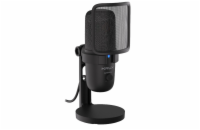 Krux mikrofon Emote 2000S / stolní / 2 typy filtrů / 3,5mm jack / USB-C / černý