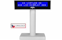 LCD displej Virtuos FL-2026MB 2x20, USB bílý